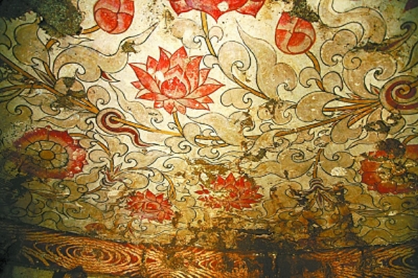 明代高僧墓壁画(局部)