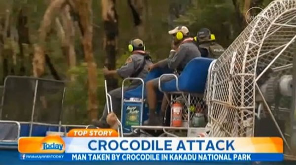 澳洲河流捕获的鳄鱼肚里发现有人体遗骸