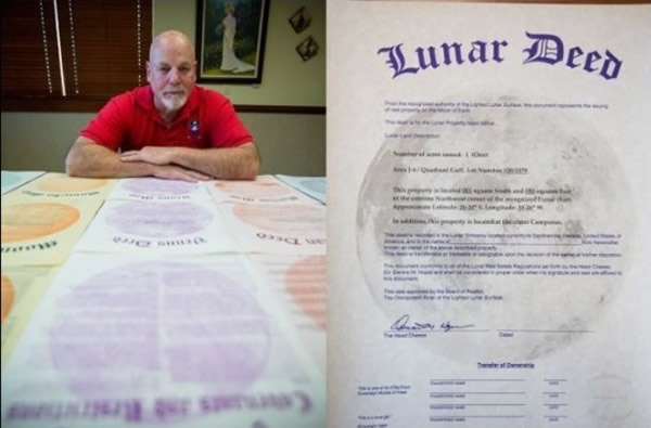 美国男子利用联合国外太空条约漏洞倒卖月球土