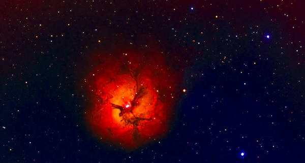 20世纪50年代的科幻迷们对这种称为三叶星云的现象非常感兴趣(作者:Bill Hinge)