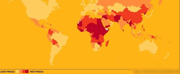 美国《外交政策》杂志公布2013年脆弱国家指