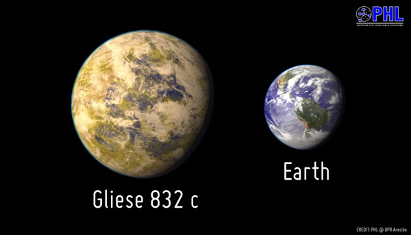 发现一颗距离地球仅16光年的系外行星Gliese 832c 处于红矮星宜居带
