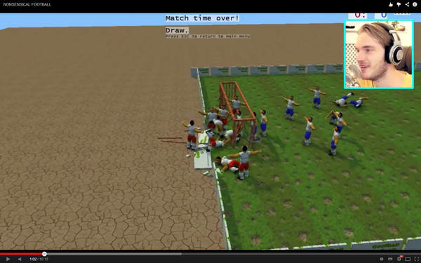 YouTube�ϡ�NONSENSICAL FOOTBALL��������Ϸʵ��ӰƬ���˱�Ц