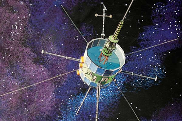 探索者3号在轨想象图，研究小组近期宣布成功启动其发动机