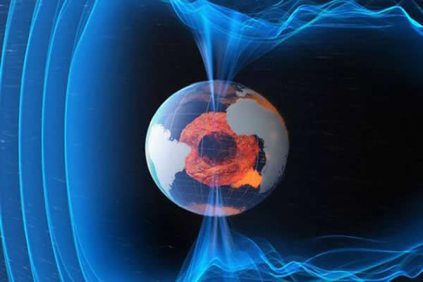 地球磁场可保护地面上的生物,降低太阳辐射的威胁程度