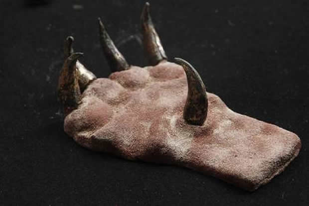 考古学家在秘鲁贵族古墓挖掘出1500年前的“金属猫爪”