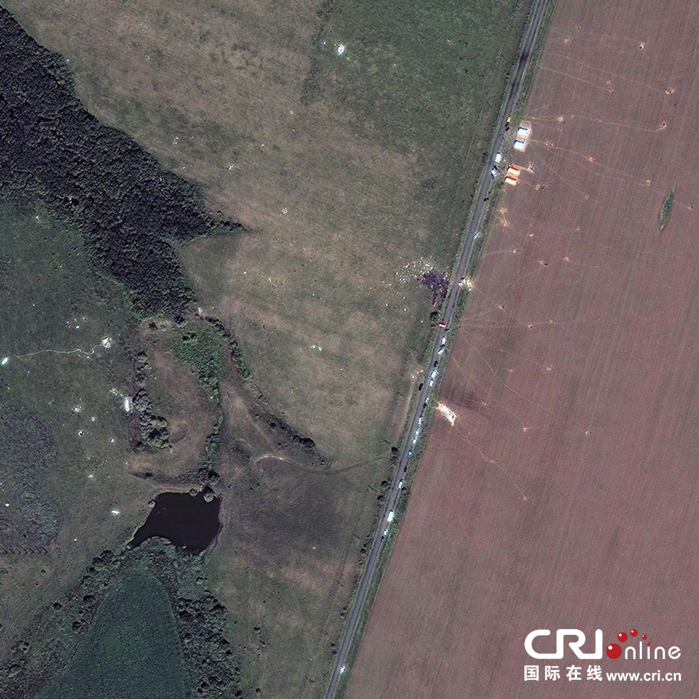 ���ֵ��򷢲�������ͼ��ʾ����MH17�������ڿ���׹�ٵص㾰��