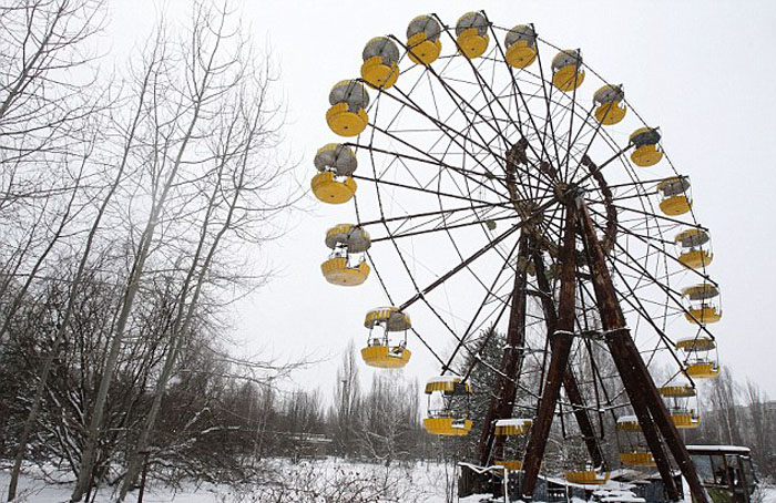 核战可能导致全球数十亿人死亡。图中是乌克兰切尔诺贝利核事故发生后,普里皮亚季变成鬼城。