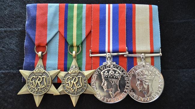 澳洲墨尔本民宅被盗4枚珍贵二战勋章。图为部分同类勋章。