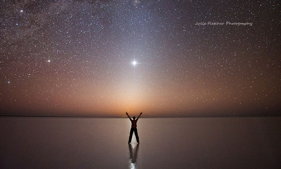 南澳艾尔湖区风光，该照片入围戴维玛琳天文摄影大赛决赛。