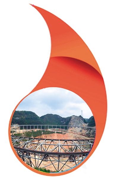 “500米口径球面射电望远镜(FAST)”露雏形