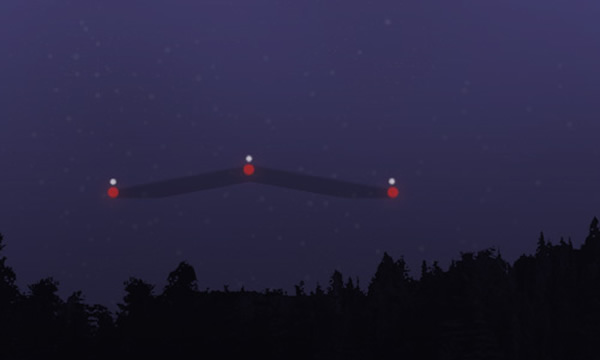 加拿大安省发现V型UFO