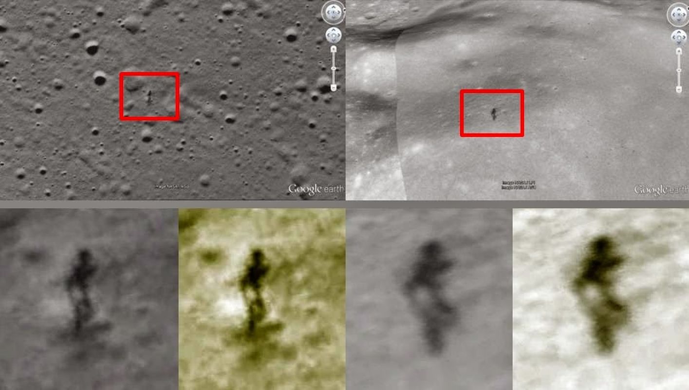 之前网友称在Google月球发现的人型生物