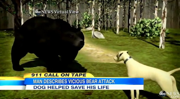 亨利为救主,引开母黑熊。