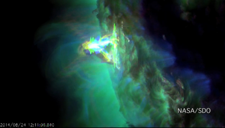 2014��8��24���������̫������ѧ����̨���㵽̫���ж�ҫ��ͼ��