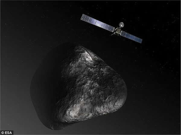 67P彗星表面暗黑色无冰层覆盖