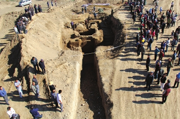 金昌河西堡发现大型汉墓群追踪 墓葬几乎被盗