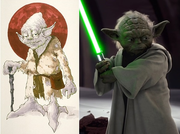 尤达大师的设计则贯彻始终