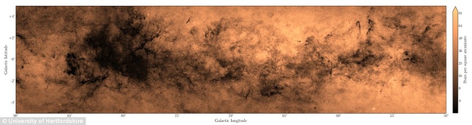 英国科学家历时10年时间绘制迄今为止最详细的银河系地图