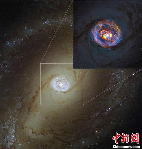 黑洞吞噬巨大物质