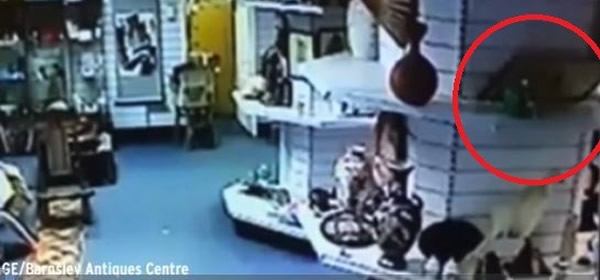 古董店内无人时,监视器常拍到物品自行移动。