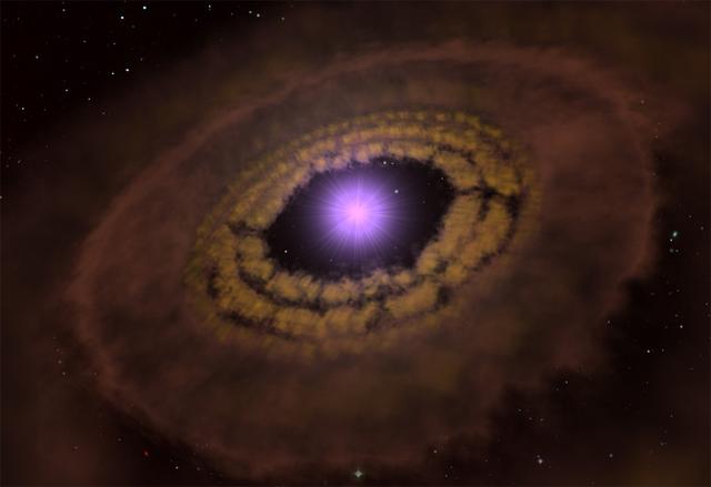 距离地球176光年处(长蛇座方向)有一个尚处于“婴儿期”的恒星系统