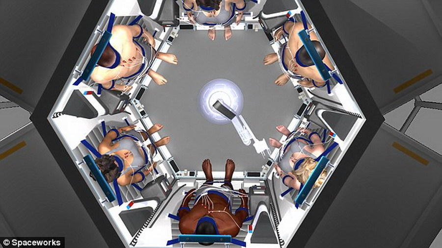 在太阳系内载人太空任务中,宇航员们在休眠状态下将接受低水平电脉冲至关键肌肉组织,从而避免肌肉萎缩。火星任务中最佳宇航员人数是6人,未来“猎户座”载人飞船很可能将