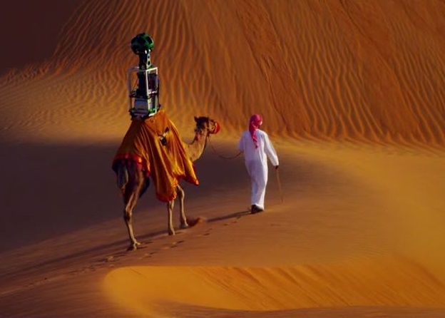 Google街景新增沙漠 骆驼背相机拍摄