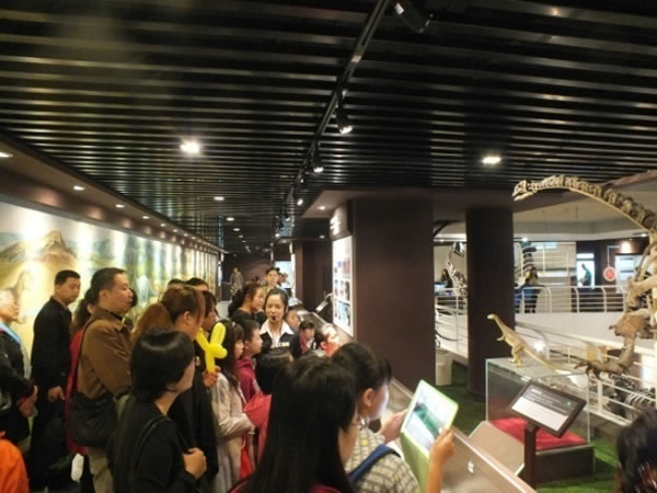 “百度百科·码上知识行”活动走进中国古动物馆