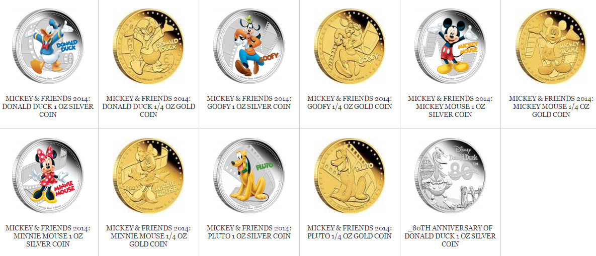 太平洋岛国纽埃公布迪士尼系列国币“米奇与他的好朋友”