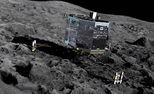 登陆器登陆彗星模拟图