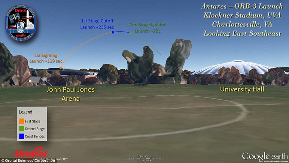 美国轨道科学公司的“天鹅座”飞船在点火后不久发生爆炸