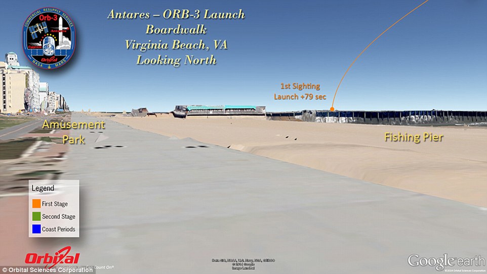 美国轨道科学公司的“天鹅座”飞船在点火后不久发生爆炸