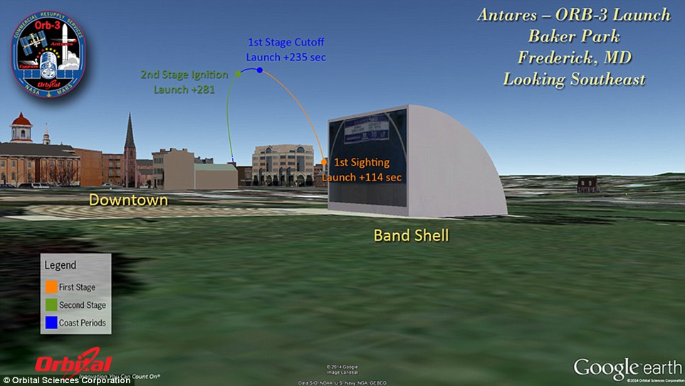 美国轨道科学公司的“天鹅座”飞船在点火后不久发生爆炸