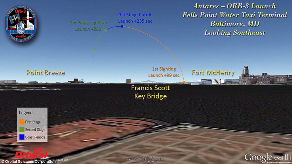美国轨道科学公司的“天鹅座”飞船在点火后不久发生爆炸