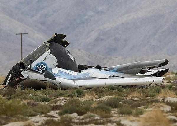 维珍银河载人飞船“太空船二号”上周五在测试中坠毁