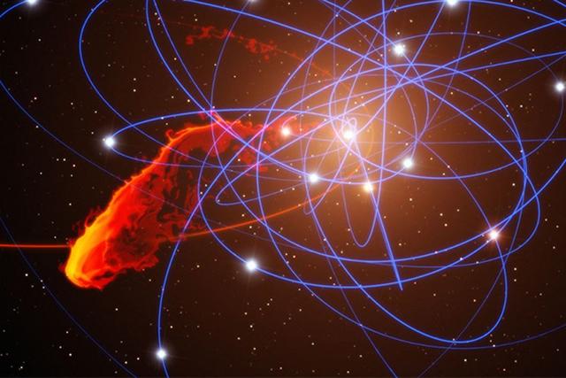 科学家模拟银河系中央黑洞与G2气体云的场面