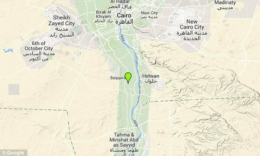 这处埃及神殿遗址挖掘发现于吉萨地区Al-Badrashin住宅后花园,该地点位于开罗以南40公里处。