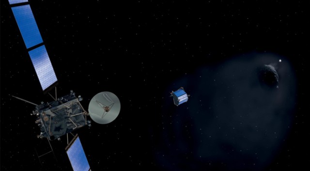 罗塞塔探测器将释放着陆器“菲莱”着陆在67P/Churyumov-Gerasimenko彗星表面