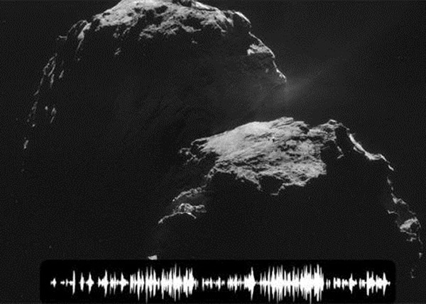 有艺术家模拟67P彗星发出“歌声”的情况。