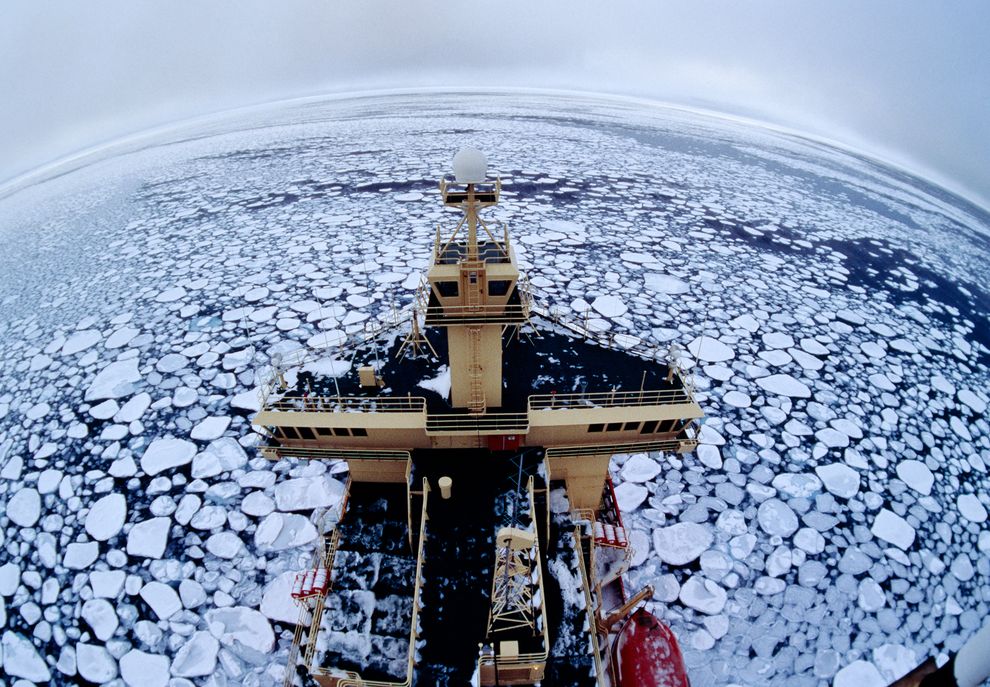 �Ʊ�����Nathaniel B. Palmer �š���Խ�ϼ��޸����ĺ�Ҷ������Ӱ��Maria Stenzel, National Geographic Crea