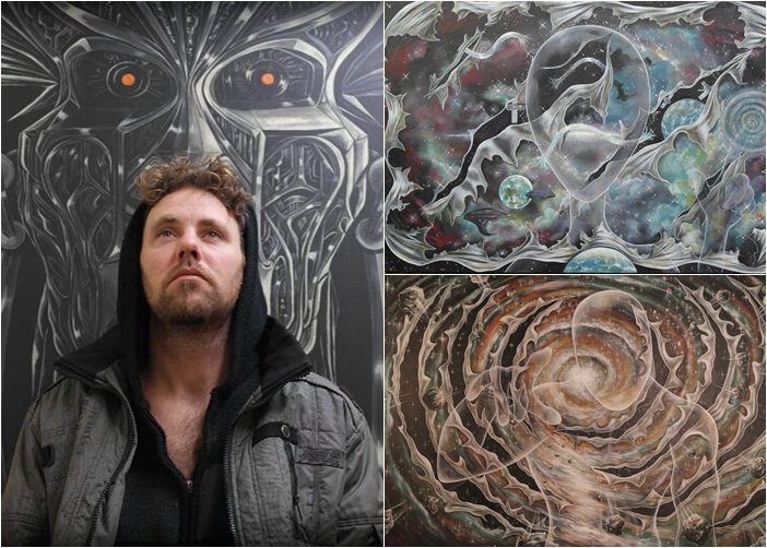 简宁宣称被外星人绑架,之后画出多幅外星画。