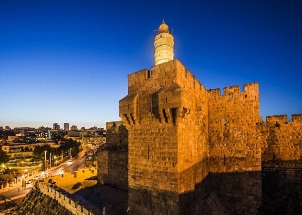 学者表示在大卫塔(图)附近,发现耶稣被判死的地方。