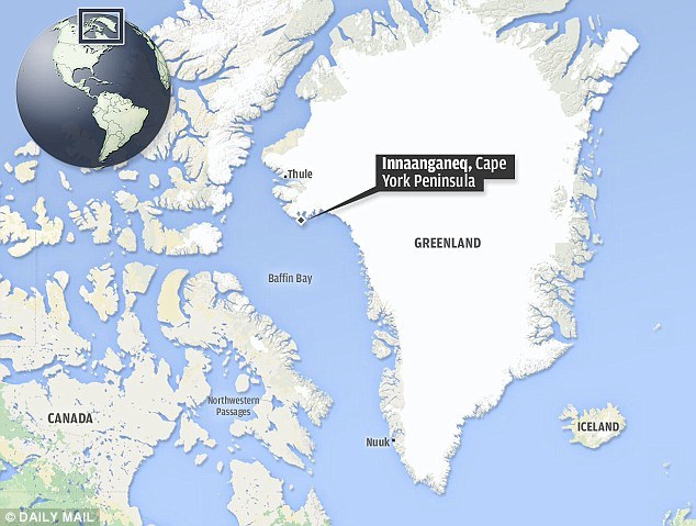 研究人员推测，这颗陨星的坠落地点大致是在今天格陵兰岛西北部的约克角半岛附近，时间大约是在1万年前。
