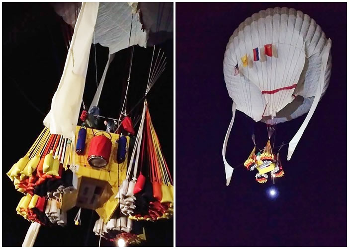 氦气球周日在日本顺利升空