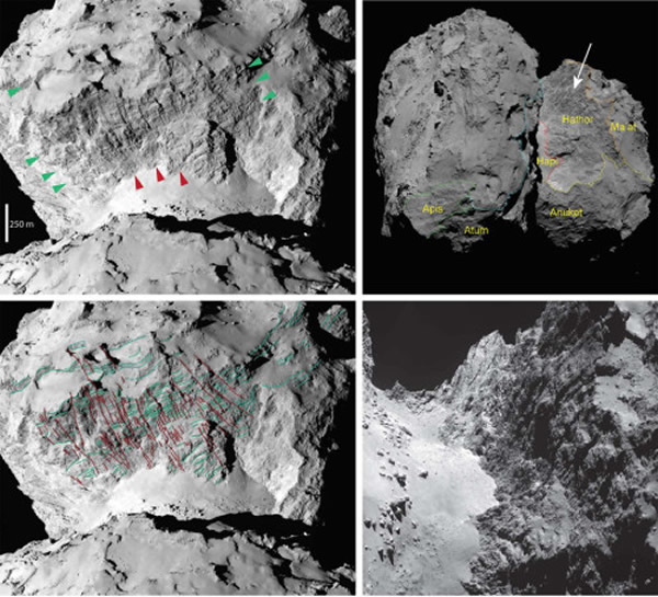 崎岖的地形,可以看到地表遍布巨大的砾石