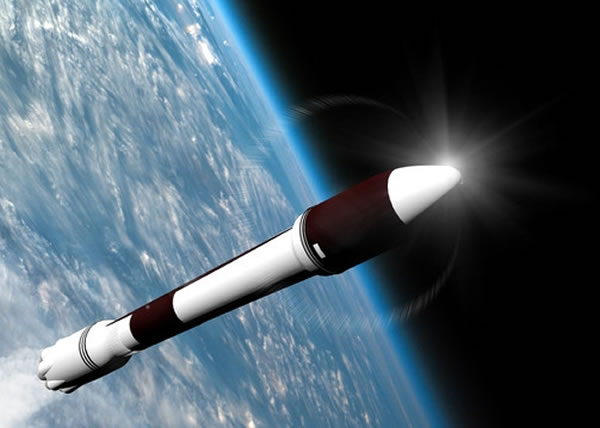 EVA迷望将长枪仿制品刺入月球。图为构想图。