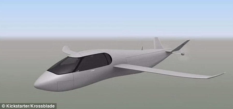 SkyProwler飞行器能够进行多种技术验证,图中这款飞行器也是一种旋翼与固定翼结合的模式,在起飞之后能够将旋翼结构收入机身内部,提高飞行速度。尾部拥有两个推