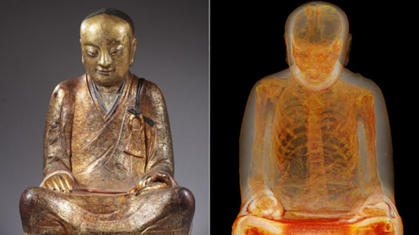 荷兰德伦特博物馆扫描发现中国千年佛像内端坐一人 疑为宋朝高僧柳泉