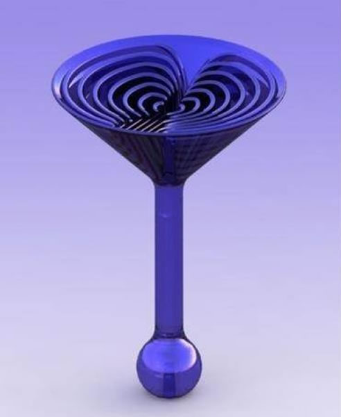 美国“宇宙生活”公司决定研发一种在太空零重力下使用的鸡尾酒杯